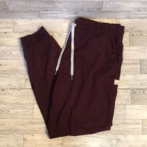 Vuori Purple Track Pants Relaxed Fit Elastic Waistband